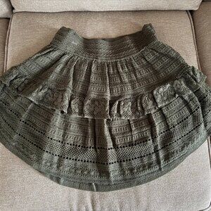 Aerie Eyelet Mini Skirt - XS